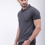 COLLAR T-SHIRT GREY